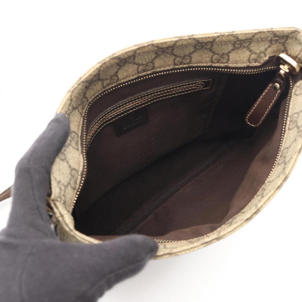 GUCCI Authentic Brown Leather Shoulder Bag - Picture 3 of 9